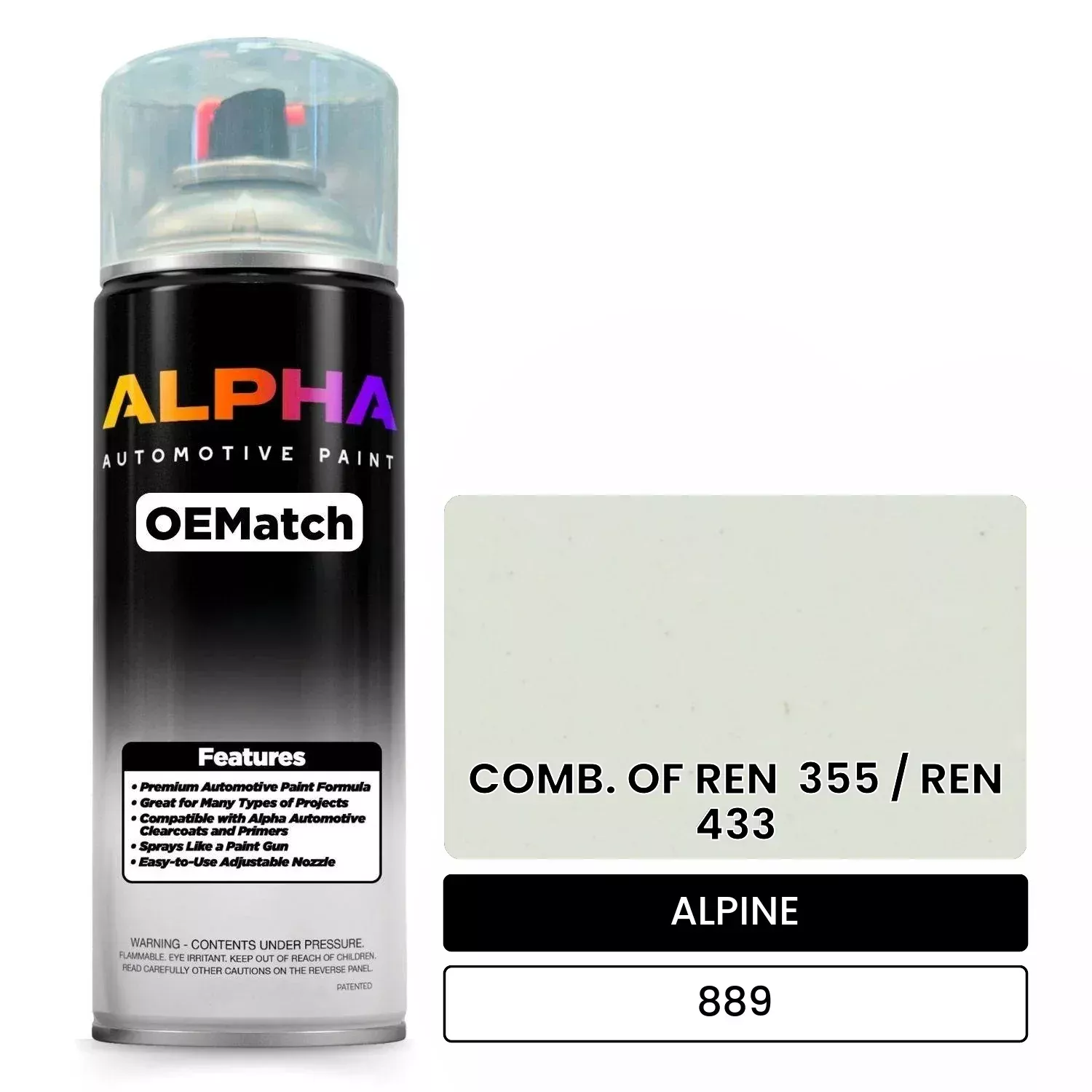 ALPINE COMB. OF REN355 / REN433 889 | OEMatch Automotive Spraycan