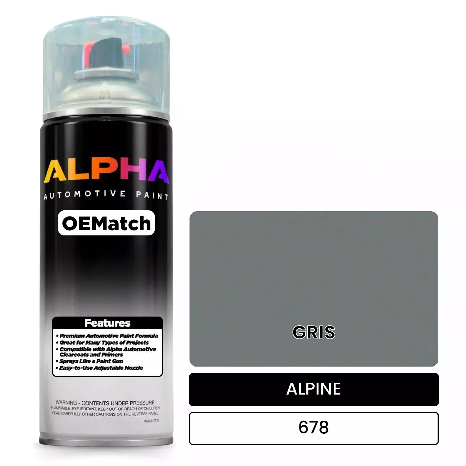 ALPINE GRIS 678 | OEMatch Automotive Spraycan