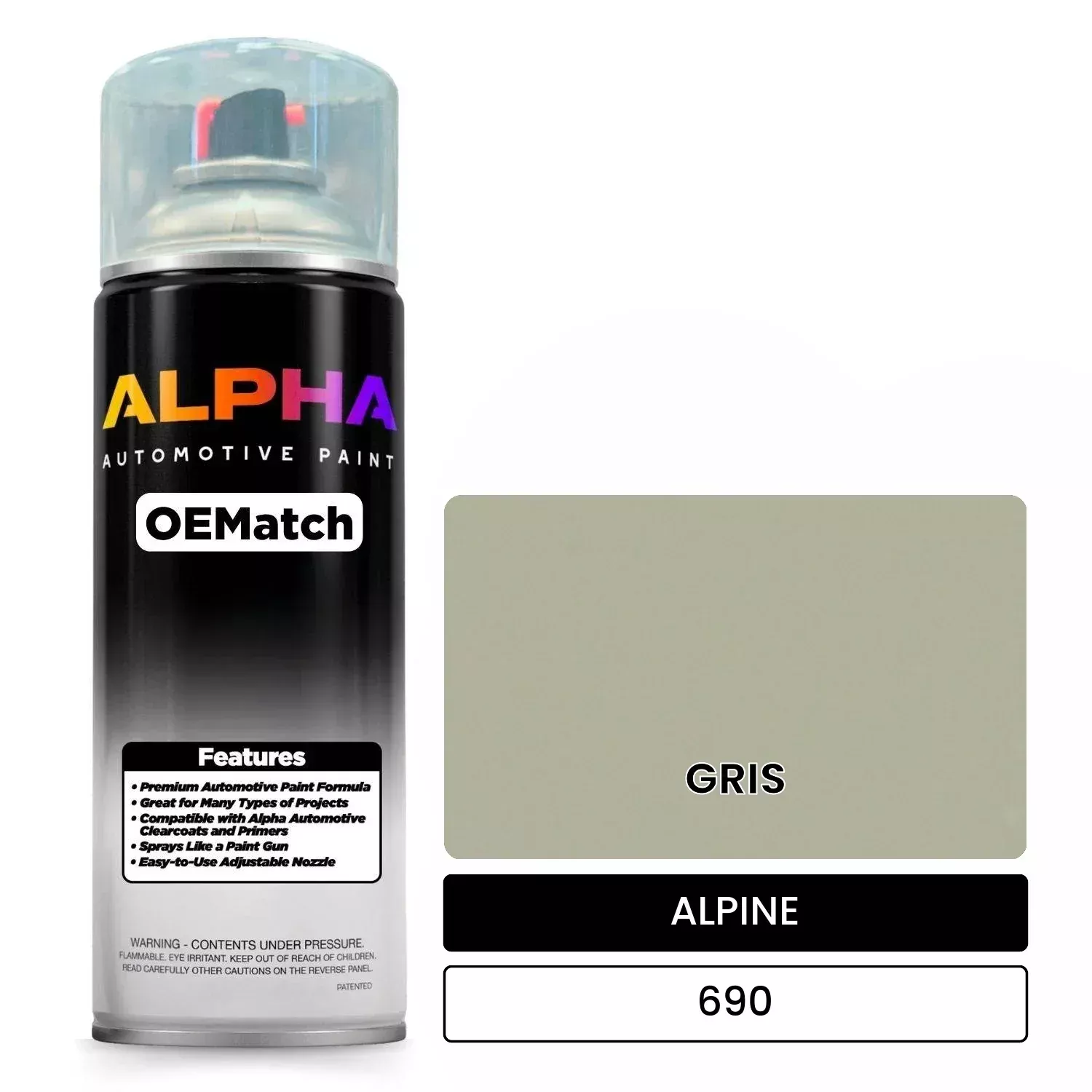 ALPINE GRIS 690 | OEMatch Automotive Spraycan