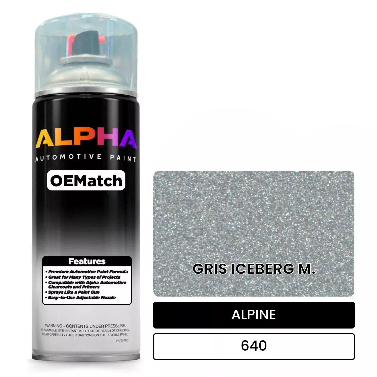 ALPINE GRIS ICEBERG M. 640 | OEMatch Automotive Spraycan