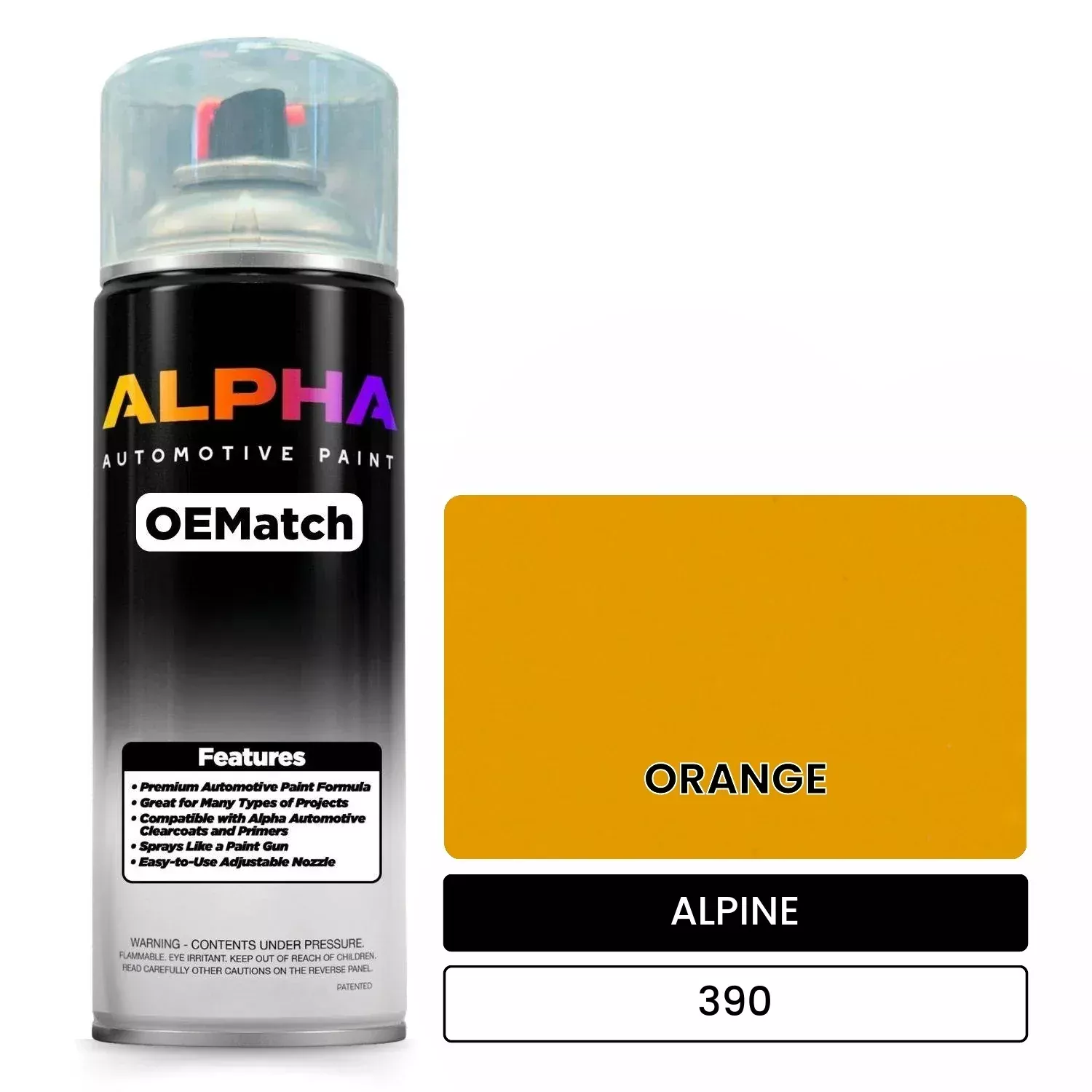 ALPINE ORANGE 390 | OEMatch Automotive Spraycan