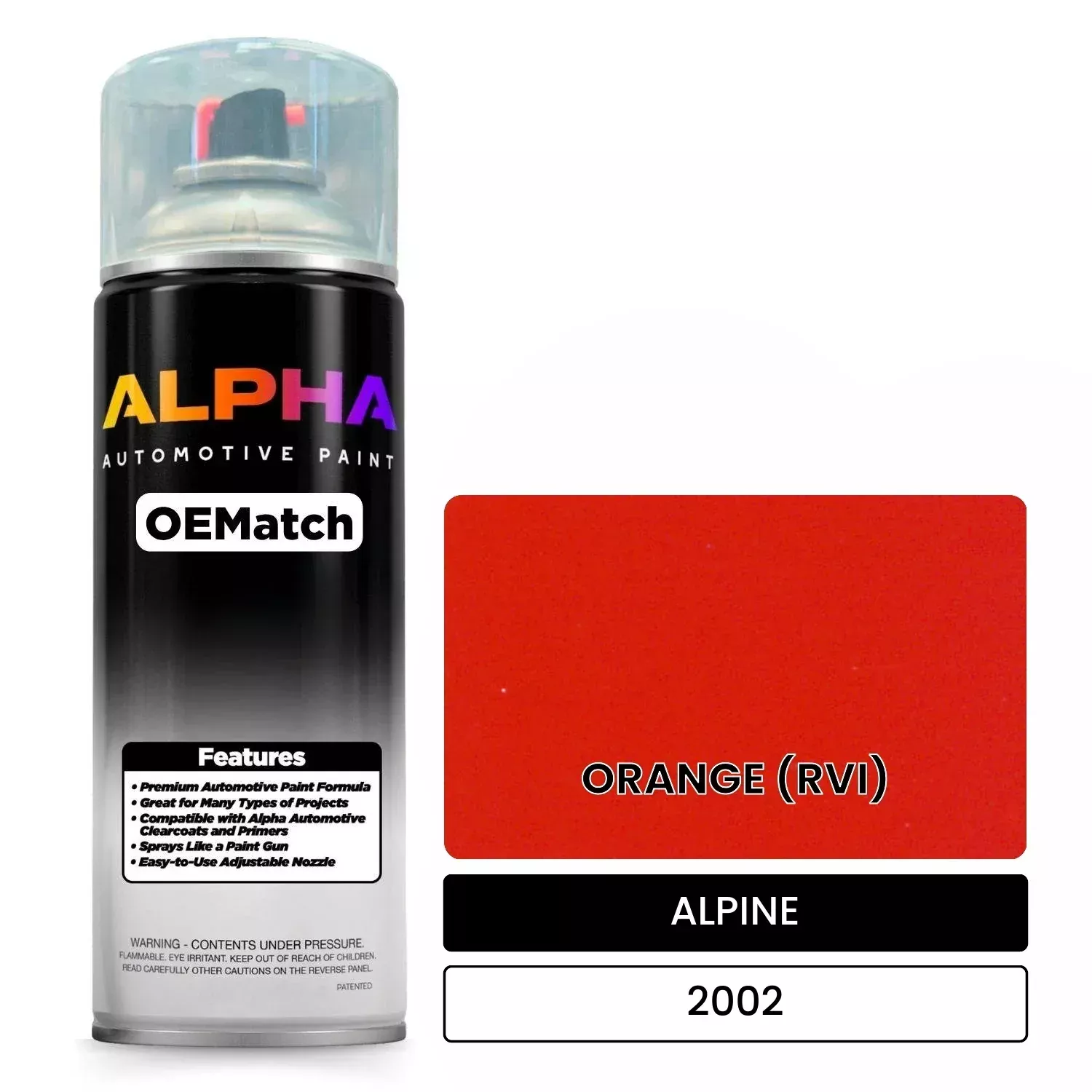ALPINE ORANGE (RVI) 2002 | OEMatch Automotive Spraycan