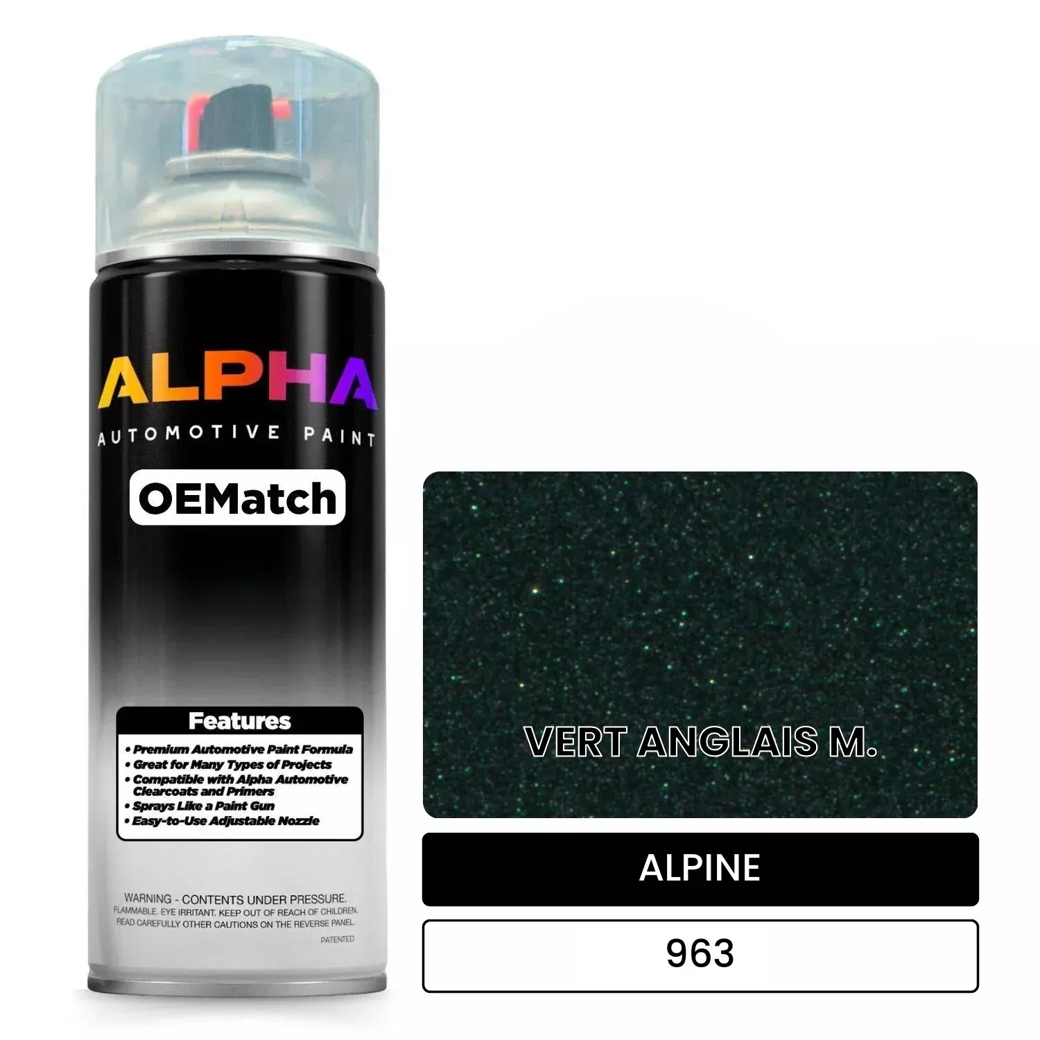 ALPINE VERT ANGLAIS M. 963 | OEMatch Automotive Spraycan