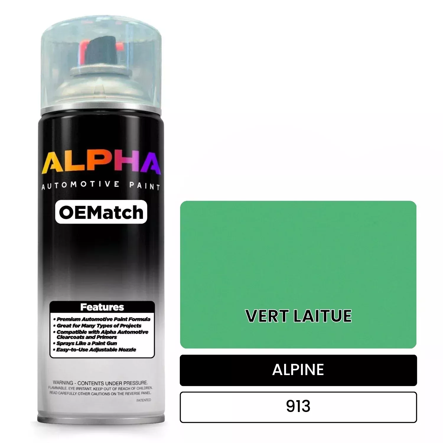 ALPINE VERT LAITUE 913 | OEMatch Automotive Spraycan