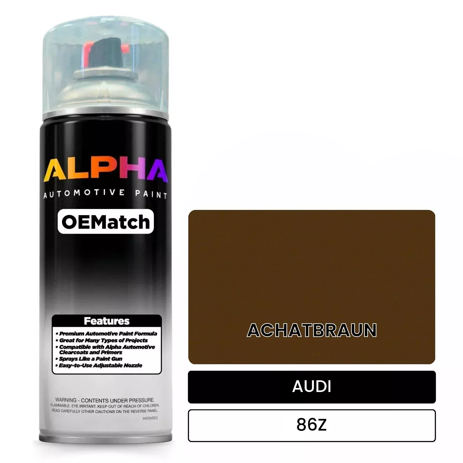 AUDI Agate Brown 86Z | OEMatch Automotive Spraycan