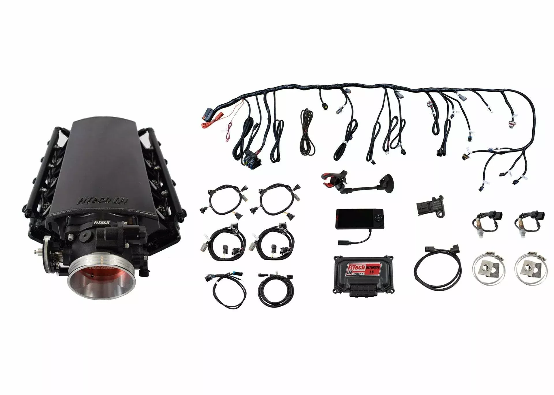 FiTech 70034 Ultimate LS 1000 HP EFI System With Short LS3 Port Intake