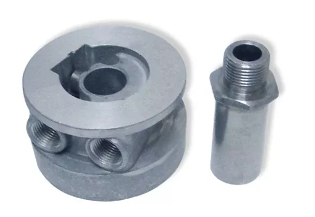 Flex-A-Lite 108595 Cast Sandwich Adapter Kit- 13/16-16 threads Chevy V8
