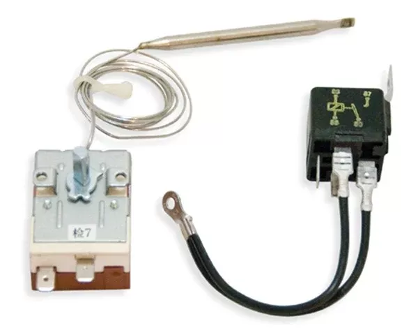 Flex-A-Lite 119835 Temperature Sensor (silver probe) and relay kit w/ ground wire