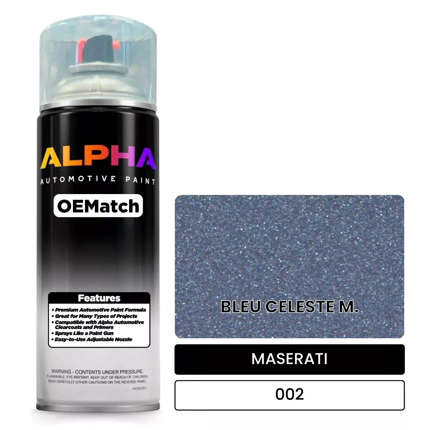 MASERATI BLEU CELESTE M. 002 | OEMatch Automotive Spraycan