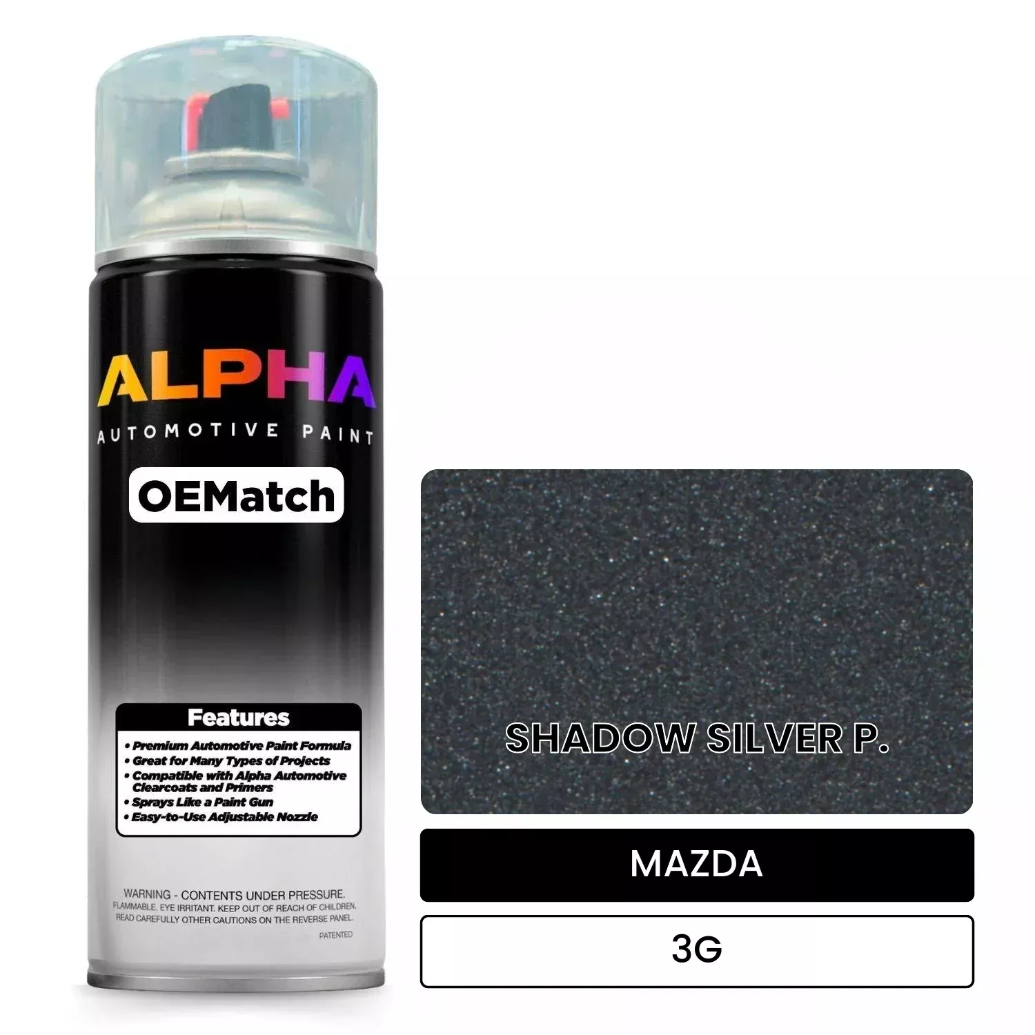 MAZDA SHADOW SILVER P. 3G | OEMatch Automotive Spraycan