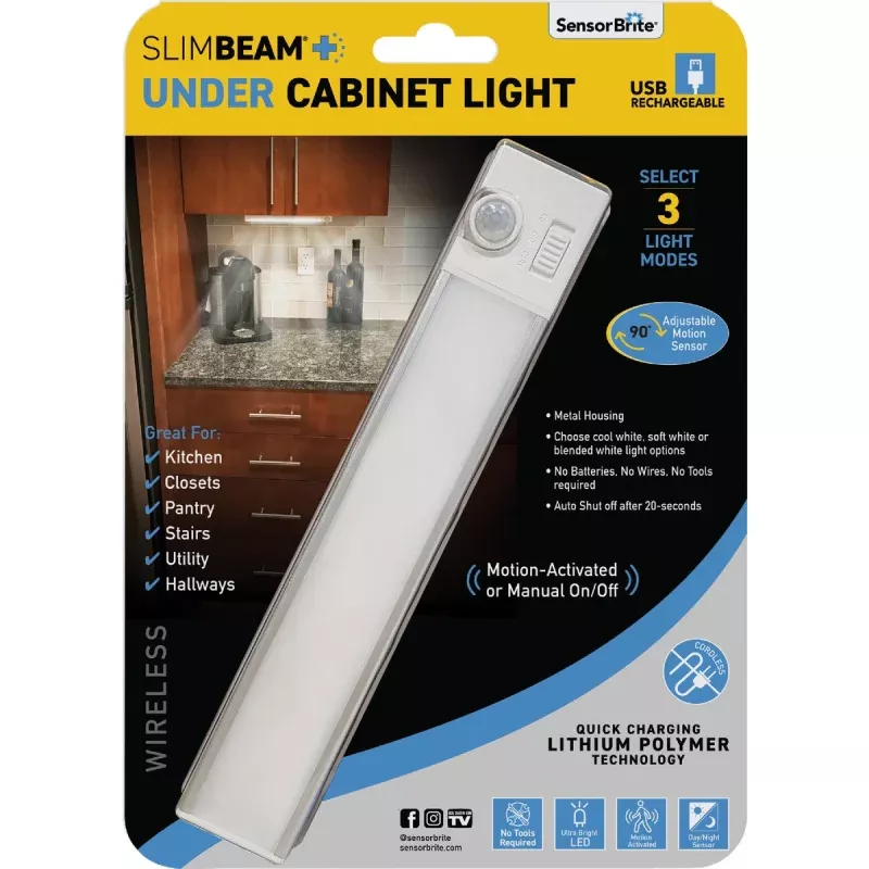 SensorBrite SlimBeam Rechargeable LED Under Cabinet Light